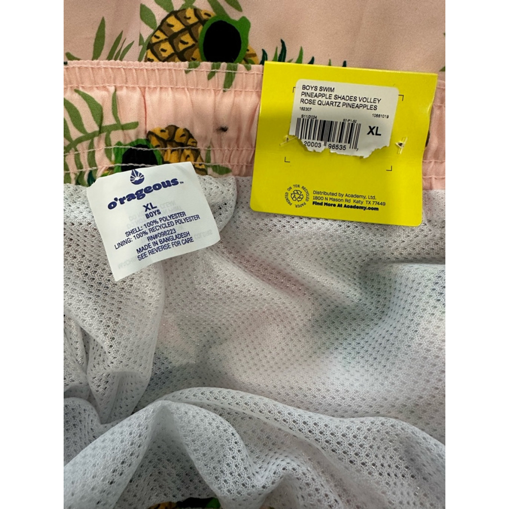 Boys d'rageous Swim Trunks XL Pink Pineapple - Picture 3 of 3